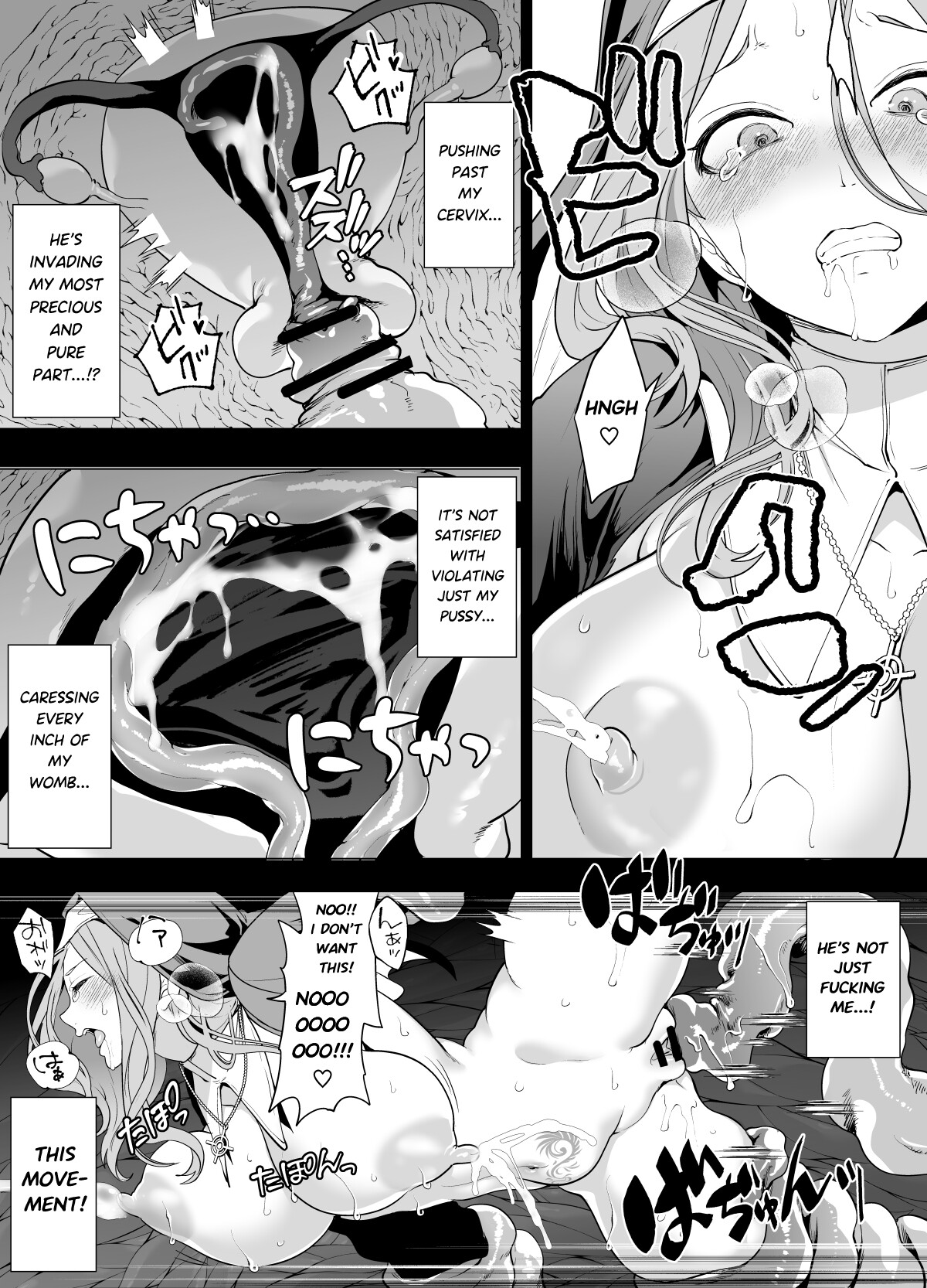 Hentai Manga Comic-Defeated by Tentacles - The Holy Maiden's Tragic End-Read-21